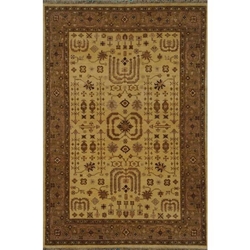 Faizabad Hand Knotted Rug 6 x 9 