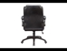 Atlas Office Chair - Black Faux Leather with Memory Foam Seating - Sealy Collection - PRM1001