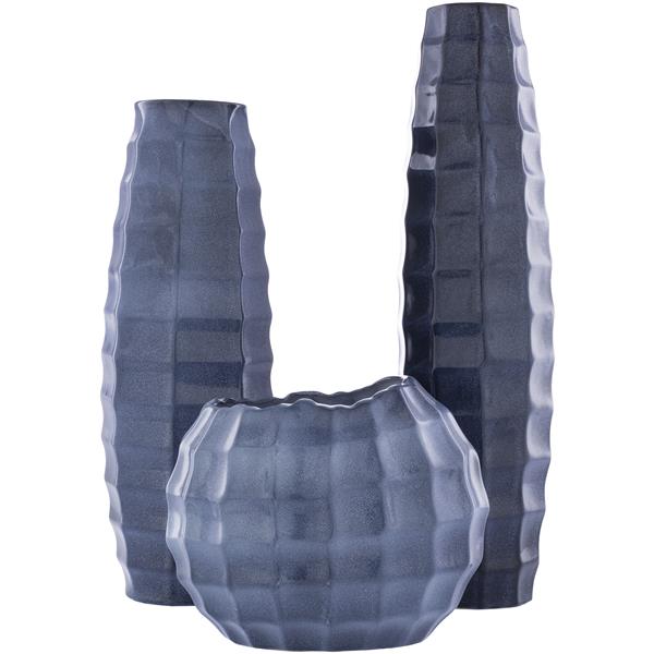 Cirio Modern Medium Grey Vase - Set of Three 