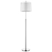 Nimbus One Light Floor Lamp with Sheer Snow Double Shantung Shade - TRE1013