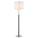 Roosevelt One Light Floor Lamp with Espresso And Brushed Nickel Finish - TRE1014