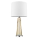 Chiara Table Lamp with Off-White Shantung Shade - Champagne - TRE1035