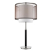 Roosevelt One Light Table Lamp - Espresso And Brushed Nickel - TRE1036