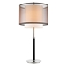 Roosevelt One Light Table Lamp - Espresso And Brushed Nickel - TRE1036