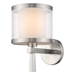 Lux Two Tier Shade Wall Lamp - Brushed Nickel - TRE1043