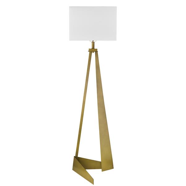 Stratos Aged Brass Finished Floor Lamp 