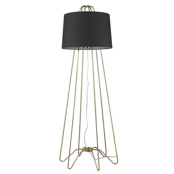 Lamia Floor Lamp with Gold Accent 