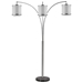 Lux Adjustable Tree Floor Lamp with Sheer Snow Shantung Shades - TRE1070