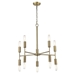 Perret Ten Light Chandelier with Aged Brass Finish - TRE1075