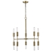 Perret Ten Light Chandelier with Aged Brass Finish - TRE1075