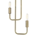 Perret Two Light Pendant - Aged Brass - TRE1088