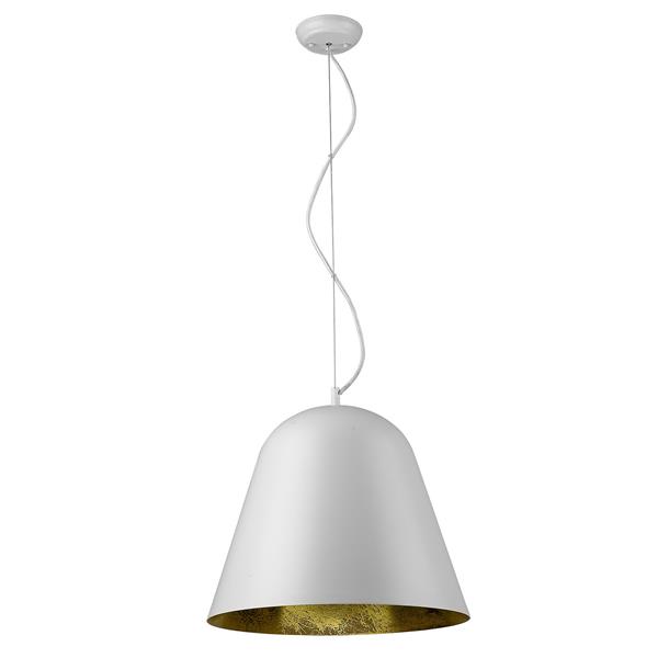 Knell One Light White Finished Pendant 