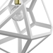 Hedron One Light Pendant - White - TRE1110