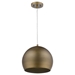 Latitude Hand Painted Pendant with Gold Interior Shade - TRE1139