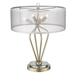 Perret Four Light Table Lamp - Aged Brass - TRE1159