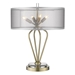 Perret Four Light Table Lamp - Aged Brass - TRE1159