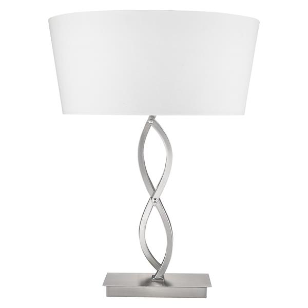 Trend Home One Light Table Lamp - Satin Nickel 
