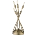 Perret Six Light Table Lamp - Aged Brass - TRE1161