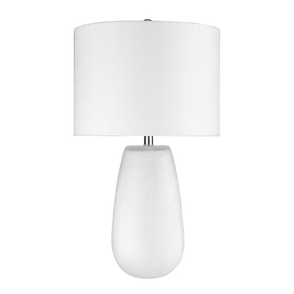 Trend Home One Light Table Lamp in White 