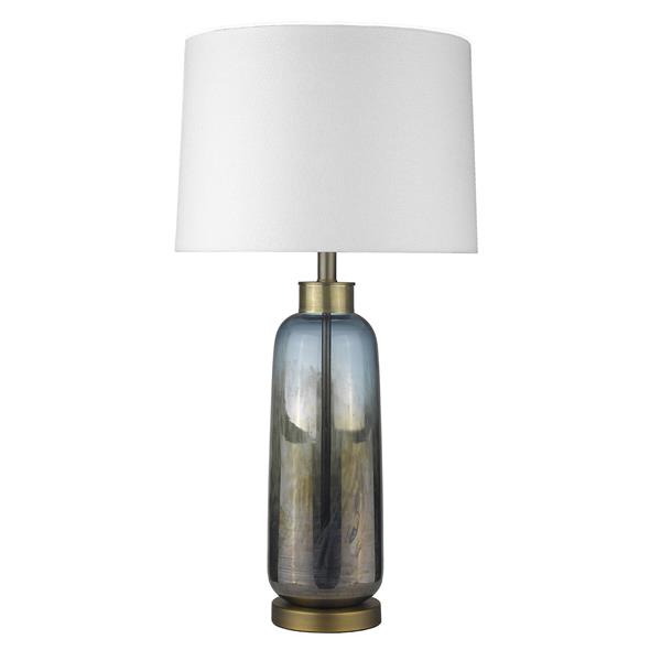 Trend Home Table Lamp with Sea salt Linen Tapered Drum Shade 
