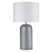 Trend Home One Light Table Lamp with Cream Linen Drum Shade - TRE1190