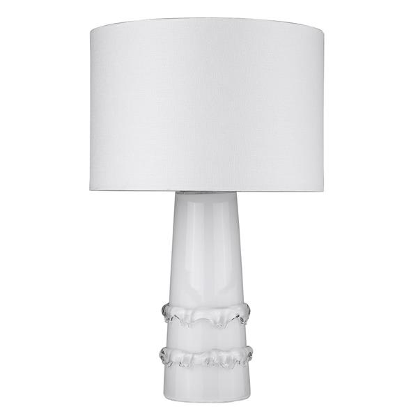 Trend Home One Light White Table Lamp 