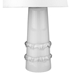 Trend Home One Light White Table Lamp - TRE1192