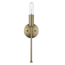 Perret One Light Aged Brass Finished Sconce 
