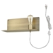 Arris One Light Aged Brass Sconce with Plug-In Fixture - TRE1216