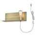 Arris One Light Aged Brass Sconce with Plug-In Fixture - TRE1216