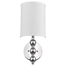 St. Clare Wall Sconce with White Linen Shade - TRE1220