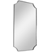 Lennox Nickel Scalloped Corner Mirror - UTT1359