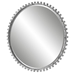 Taza Aged White Round Mirror - UTT1407