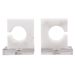Clarin White & Gray Bookends Set of 2 - UTT1591