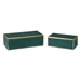 Karis Emerald Green Boxes Set of 2 - UTT1675