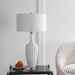 Strauss White Ceramic Table Lamp - UTT3072