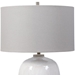 Winterscape White Glaze Table Lamp - UTT3078