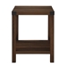 Rustic Wood Side Table - Dark Walnut - WEF1228