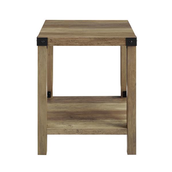 Rustic Wood Side Table - Reclaimed Barnwood 