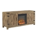 58" Rustic Modern Farmhouse Fireplace TV Stand - Barnwood - WEF1479