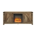 58" Rustic Modern Farmhouse Fireplace TV Stand - Rustic Oak  - WEF1481