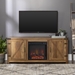58" Rustic Modern Farmhouse Fireplace TV Stand - Rustic Oak  - WEF1481