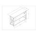 52" Solid Wood Farmhouse Storage Console - White & Reclaimed Barnwood - WEF1673