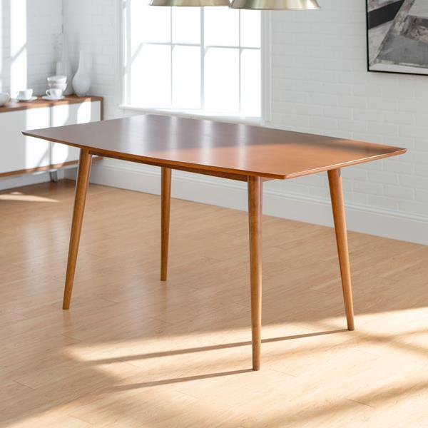 60" Mid Century Wood Dining Table - Brown 