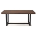 72" Rustic Solid Wood Dining Table - Mahogany - WEF1700