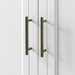 62" 4-Door Tiered Modern Sideboard - White - WEF1741