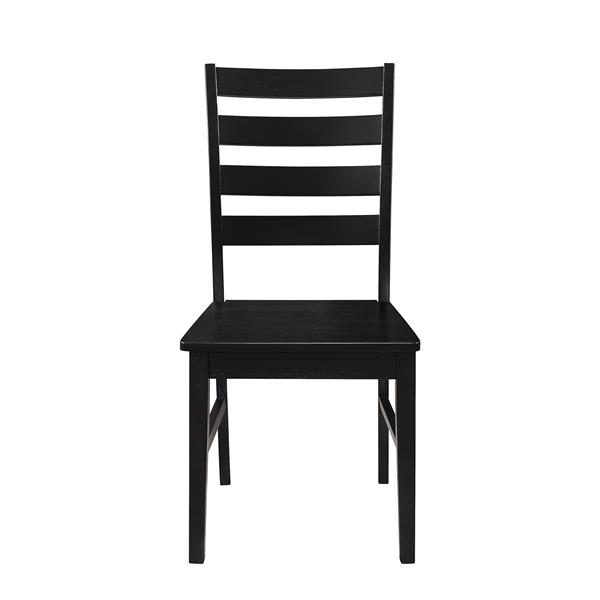 Modern Farmhouse Dining Chair, Set of 2 - Black 