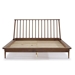Modern Wood Queen Spindle Bed - Caramel - WEF2022