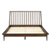 Modern Wood Queen Spindle Bed - Walnut - WEF2023