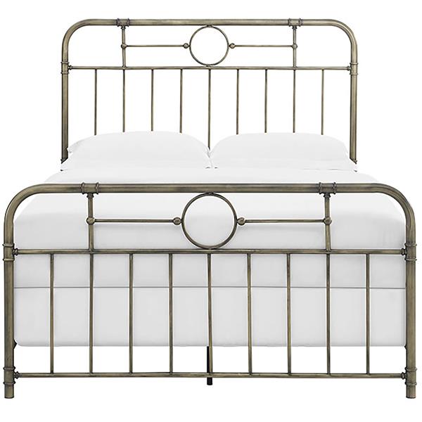 Modern Queen Size Bed - Bronze 